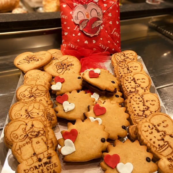 Biscotti decorati con cuori